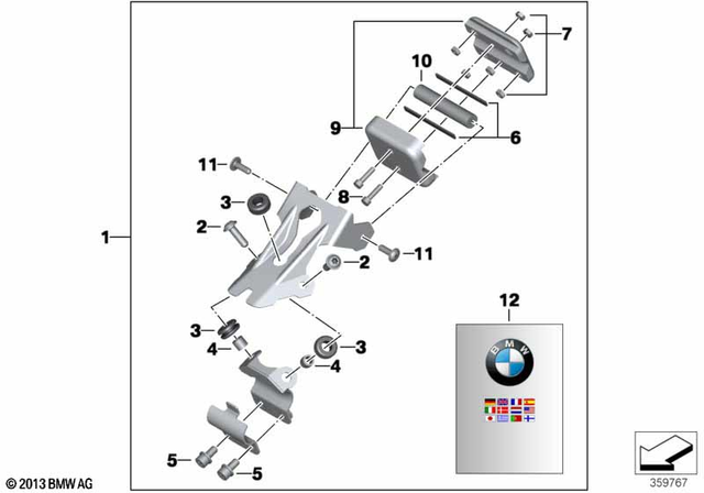 65908559633 - Navigation &amp; Communication: Axle for BMW-Motorrad Image