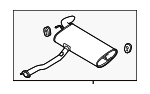287003W100 - : Exhaust Muffler for Kia Image