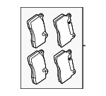 LR134709 - : Front Pads for Land-Rover Image