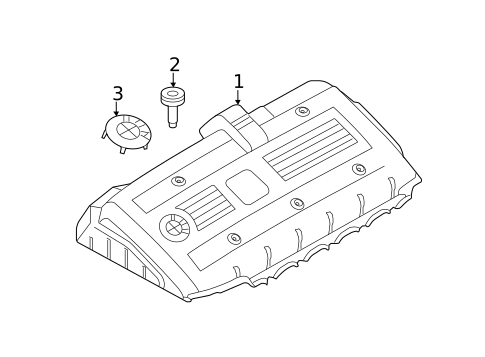 Engine Appearance Cover for 2011 BMW 528i #0