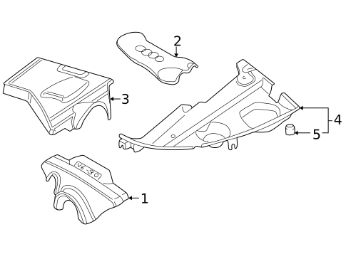 Engine Appearance Cover for 2005 Audi A4 #0