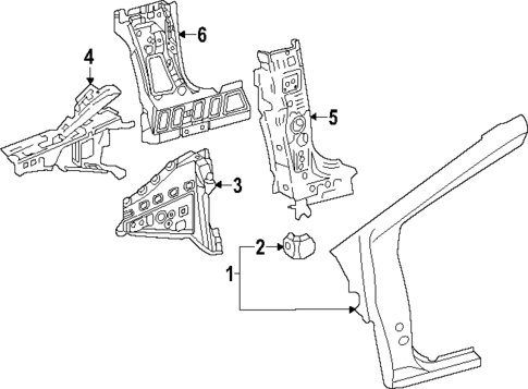 Hinge Pillar for 2024 Toyota Prius Prime #0