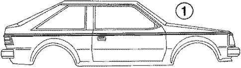 Stripe Tape for 1984 Mercury Lynx #0
