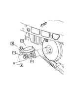 4721447AB - : Brake Master Cylinder for Mopar Image