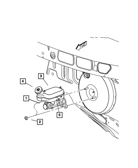Brake Master Cylinder for 2001 Chrysler Town & Country #1