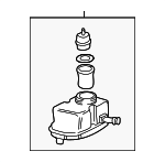34321161749 - Body: Reservoir Assembly for BMW: 528i, 540i, 740i, 740iL, 750iL Image