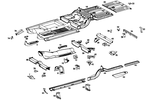 1106160162 - : Floor for Mercedes-Benz: 190C, 190DC, 220b, 220Sb, 250S, 250SE, 280SE Image