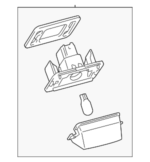 8127006031 - Electrical: License Plate Light (Right) for Toyota Image