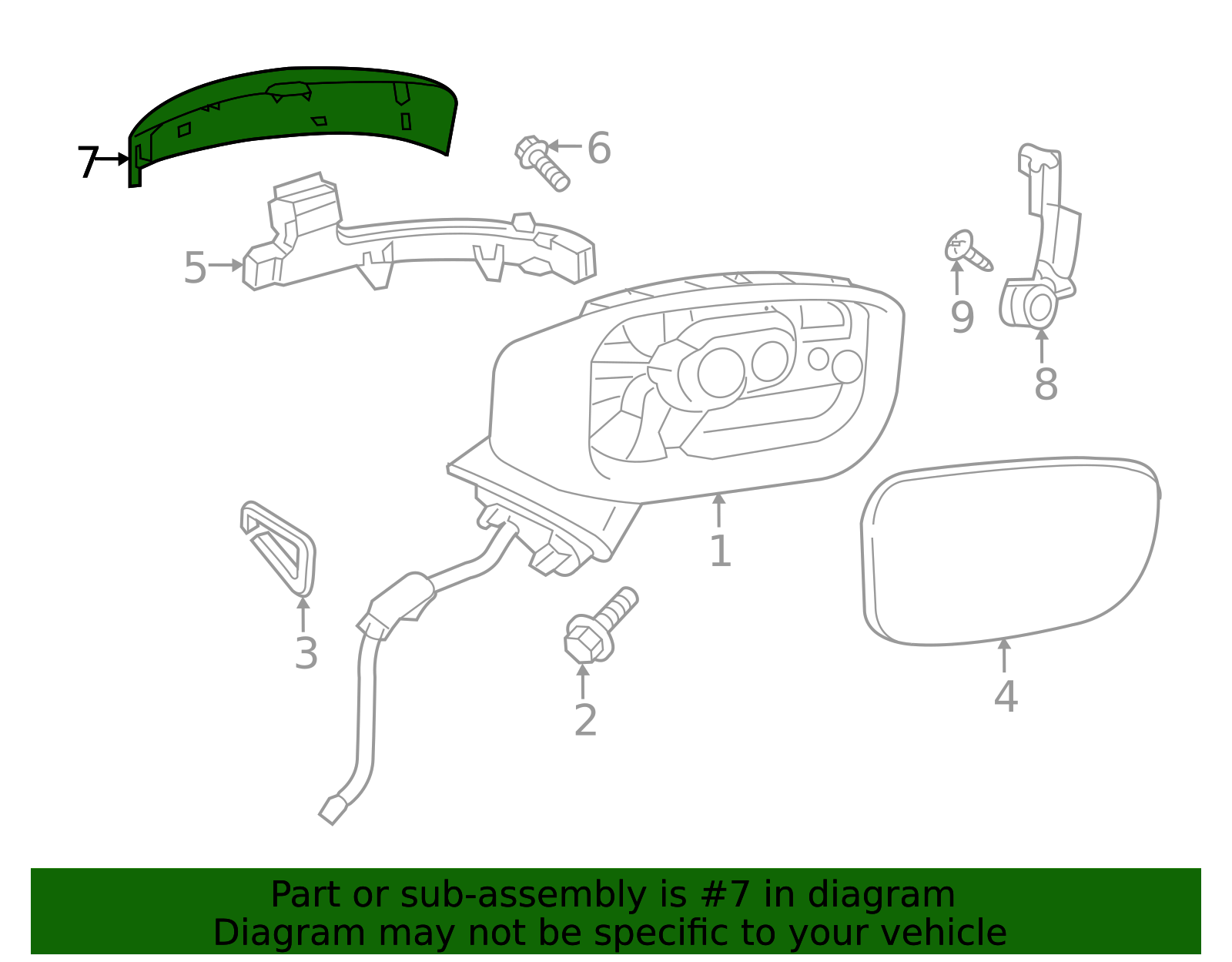 TK48-69-1N1A-51 - Mirror Cover Right - 2016-2020 Mazda | Mazda