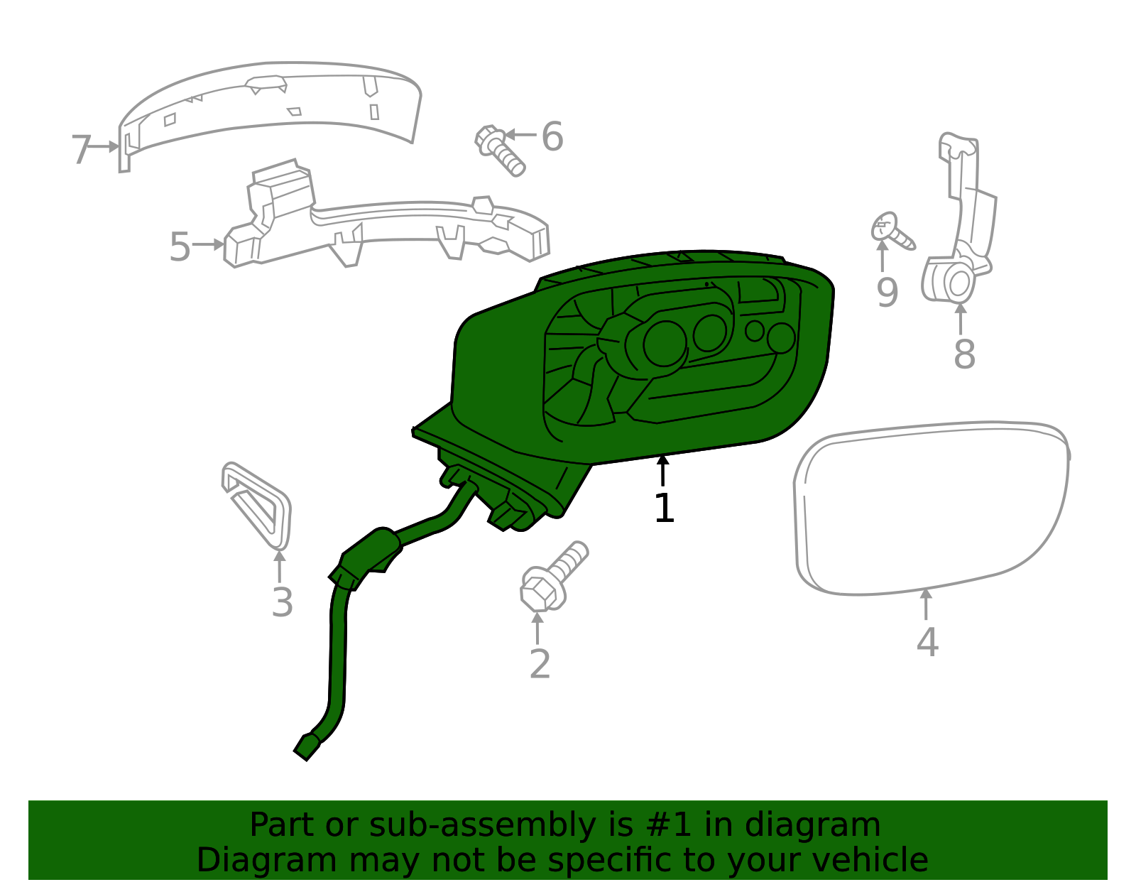 KB8C-69-121C - Mirror - 2017-2025 Mazda CX-5 | Mazda Swag