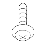 9CF600516B - Body: Fender Liner Screw for Mazda: 2, 3, 5, 6, CX-3, CX-30, CX-5, CX-50, CX-7, CX-70, CX-9, CX-90, Miata, MPV, MX-30 EV, MX-5 Miata, Protege, Protege5, RX-8 Image