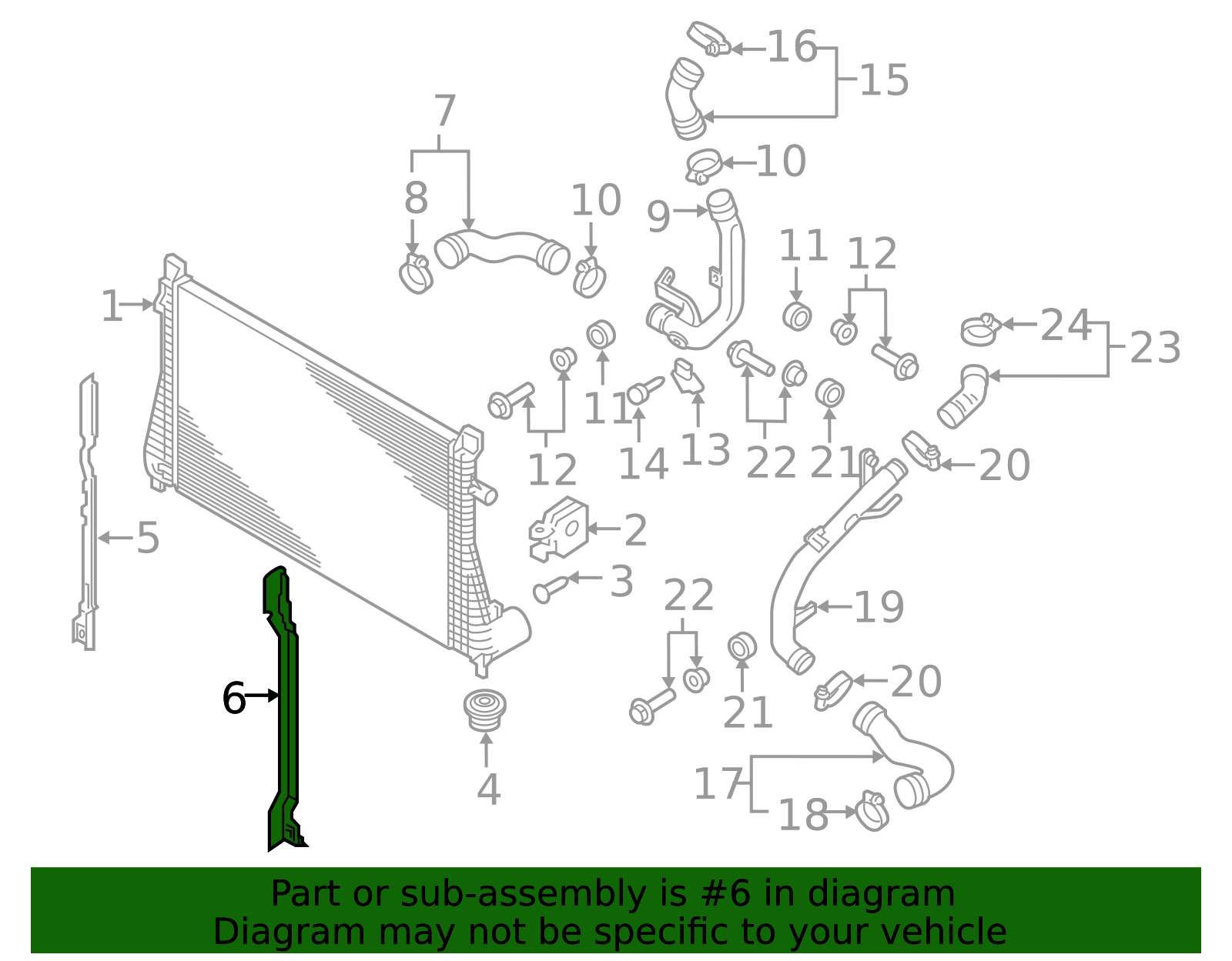 8S0-121-331 - High-Quality Intercooler Seal for AutoNation Parts