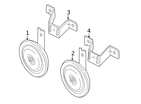 Horn for 2005 Kia Sedona #0