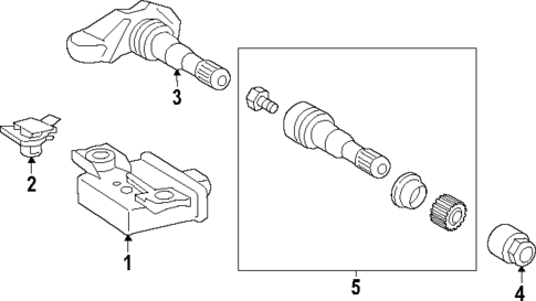Tire Pressure Monitor Components for 2024 Mercedes-Benz eSprinter #0
