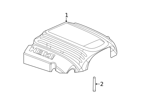 Engine Appearance Cover for 2022 Dodge Charger #0