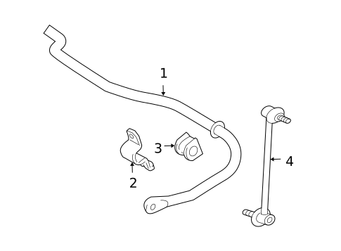 Stabilizer Bar & Components for 2006 Toyota Highlander #1