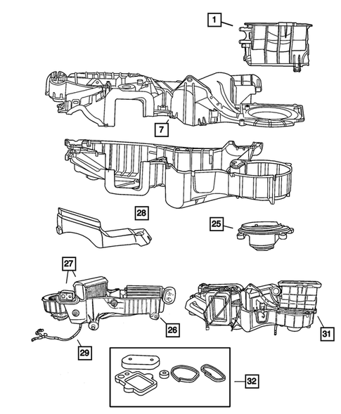 Air Conditioner and Heater Units for 2004 Chrysler PT Cruiser #1