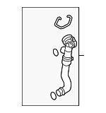 97010623101 - Cooling System: Return Hose for Porsche: Panamera Image