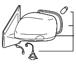 8791060C40A0 - Body: Mirror Assembly for Lexus: LX570 Image