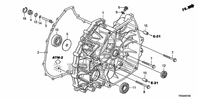 AT Flywheel Case for 2012 Honda Civic #0