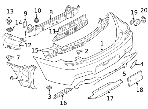 Bumper & Components - Rear for 2018 BMW 640i xDrive #0