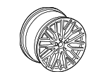 4H0601025BT - Suspension: Wheel, Alloy for Audi: A7 Quattro, A8 Quattro, RS7, S7, S8 Image