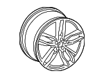 4H0601025BR - : Wheel, Alloy for Audi: A7 Quattro, A8 Quattro, RS7, S7, S8 Image