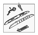 XR851455 - : License Lamp for Jaguar Image