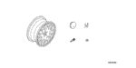 8W16S82100F - : Wheel, Alloy for Honda Image