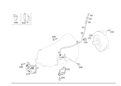 Detachable Transmission Parts, Oil Filler Pipe for 2013 Mercedes-Benz C250 #0