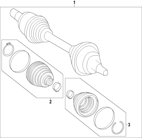 Axle Shafts & Joints for 2024 Mercedes-Benz EQE 500 SUV #0