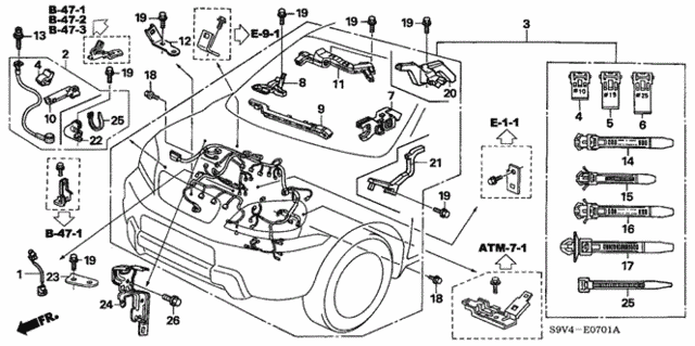 Engine Wire Harness ('05-) for 2007 Honda Pilot #0