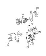 68078076AB - Doors, Door Mirrors and Related Parts: Latch Clip for Mopar Image