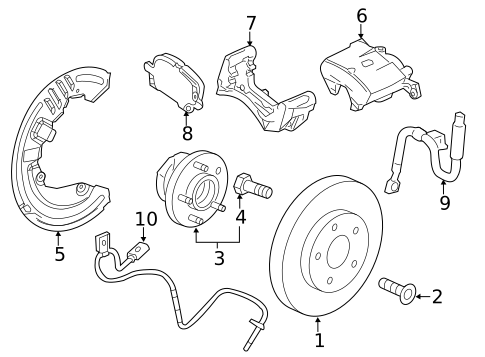 Brake Components for 2016 Cadillac ATS #2