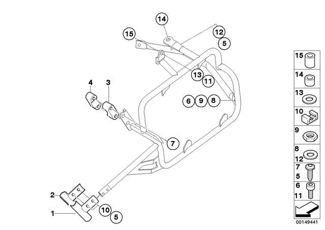 7119903028 - Luggage &amp; Storage: Washer - 5-200 Hv-A2 for BMW-Motorrad Image