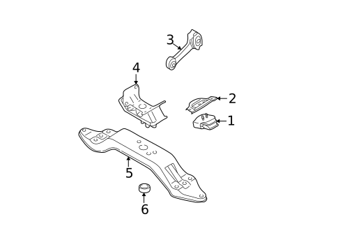 Engine & Trans Mounting for 2008 Subaru Forester #1