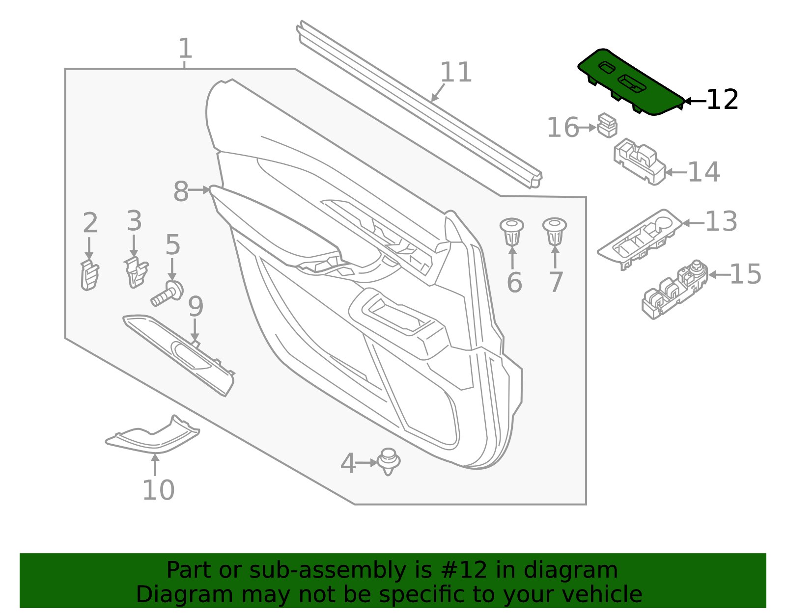 TK48-68-4L1C - 2016-2023 Mazda CX-9 - Switch Panel | Mazda Part Direct