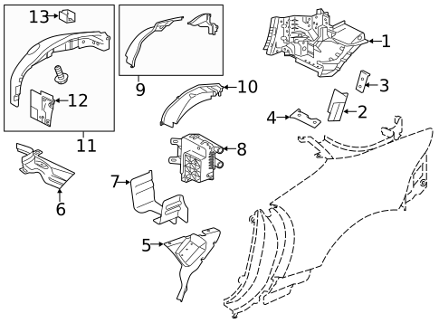 Inner Structure for 2020 Jaguar F-Type #0