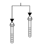 PAF008155 - HVAC: Compressor Assembly Mount Bolt for Porsche Image
