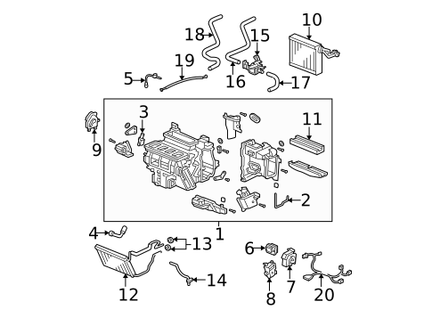 HVAC Case for 2006 Acura TSX #0