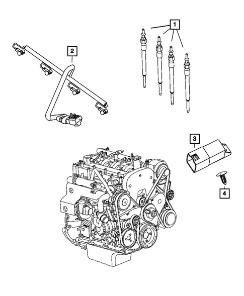 Ignition - Spark Plugs, Cables, Coils, and Glow Plugs for 2015 Jeep Wrangler #1