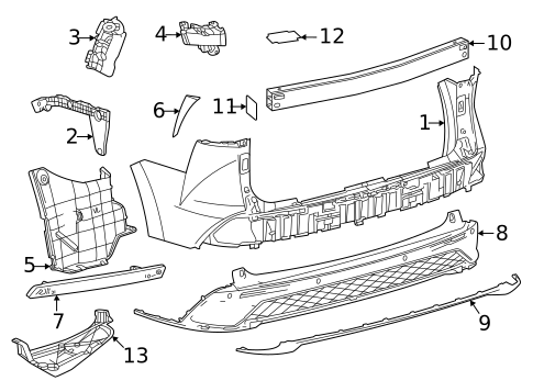 Bumper & Components - Rear for 2022 Toyota Sienna #0