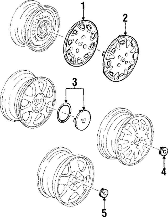 44733SV2A01 - : Wheel Cover for Honda Image
