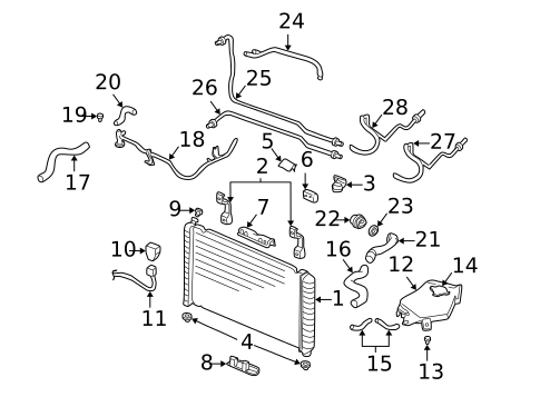 Thermostat & Housing for 1990 Chevrolet Celebrity #5