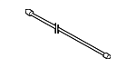 61687161472 - Body: Washer Hose for BMW: X5 Image