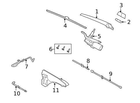 Wipers for 2011 BMW X5 #1