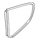 98154311113V09 - : Quarter Glass for Porsche: 718 Cayman, Cayman Image