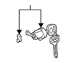 6905542020 - Body: Door Lock Cylinder for Toyota Image