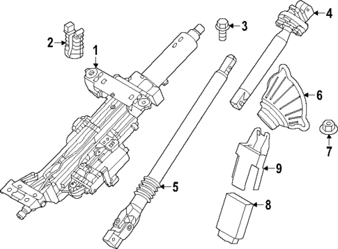 Steering Column Assembly for 2025 BMW 550e xDrive #0