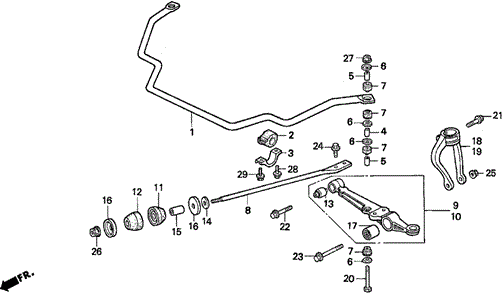 Front Lower Arm for 1997 Acura TL #0